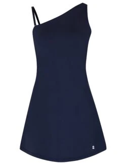 Sweaty Betty All Round Asymmetric Dress - Navy Blue -Outlet Elevate Activewear Store sweaty betty all round asymmetric dress navy blue sb9840 2