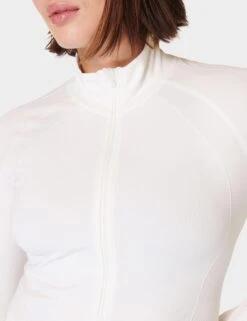 Sweaty Betty Athlete Crop Seamless Gym Zip Up - Lily White 8 Sweaty Betty Athlete Crop Seamless Gym Zip Up - Lily White -Outlet Elevate Activewear Store sweaty betty athlete crop seamless gym zip up lily white sb9288 6