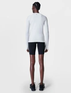 Sweaty Betty Athlete Seamless Workout Long Sleeve Top - White -Outlet Elevate Activewear Store sweaty betty athlete seamless gym long sleeve top white sb6547 4 ad860b0c ab91 45a8 81cf f05126cf2604