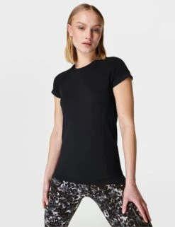 Sweaty Betty Athlete Seamless Gym T-Shirt - Black
