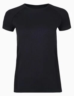 Sweaty Betty Athlete Seamless Gym T-Shirt - Black -Outlet Elevate Activewear Store sweaty betty athlete seamless gym t shirt black sb6546 2