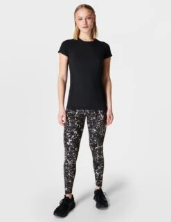 Sweaty Betty Athlete Seamless Gym T-Shirt - Black -Outlet Elevate Activewear Store sweaty betty athlete seamless gym t shirt black sb6546 3
