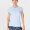 Sweaty Betty Athlete Seamless Gym T-Shirt - Breeze Blue