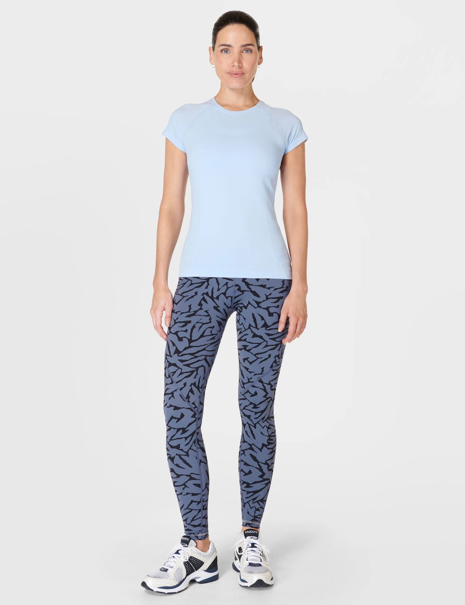 Sweaty Betty Athlete Seamless Gym T-Shirt - Breeze Blue 7 Sweaty Betty Athlete Seamless Gym T-Shirt - Breeze Blue - Image 7