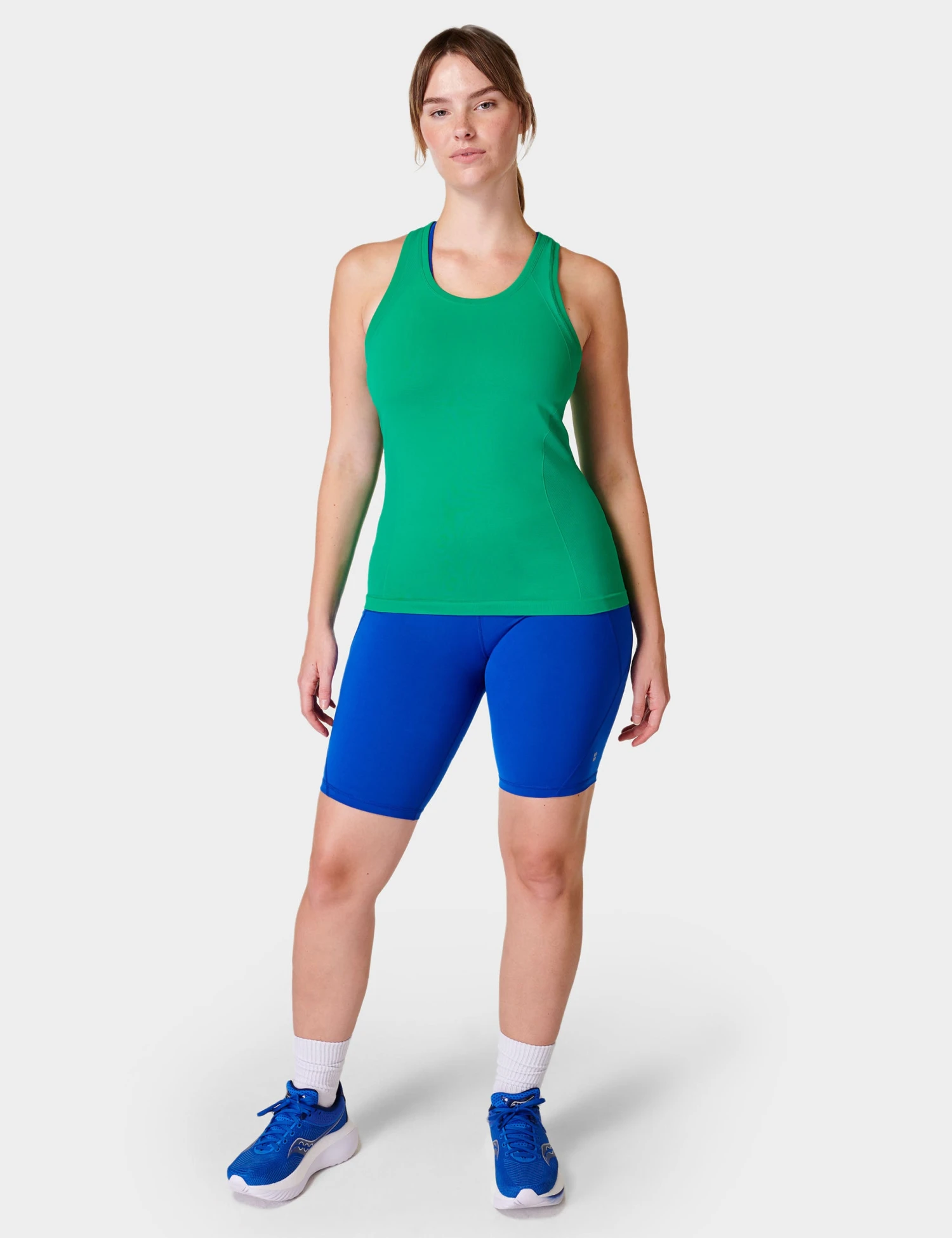 Sweaty Betty Athlete Seamless Gym Vest - Electro Green 4 Sweaty Betty Athlete Seamless Gym Vest - Electro Green - Image 4