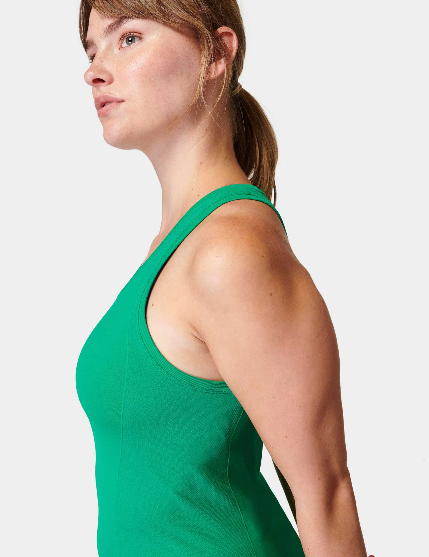 Sweaty Betty Athlete Seamless Gym Vest - Electro Green 3 Sweaty Betty Athlete Seamless Gym Vest - Electro Green - Image 3