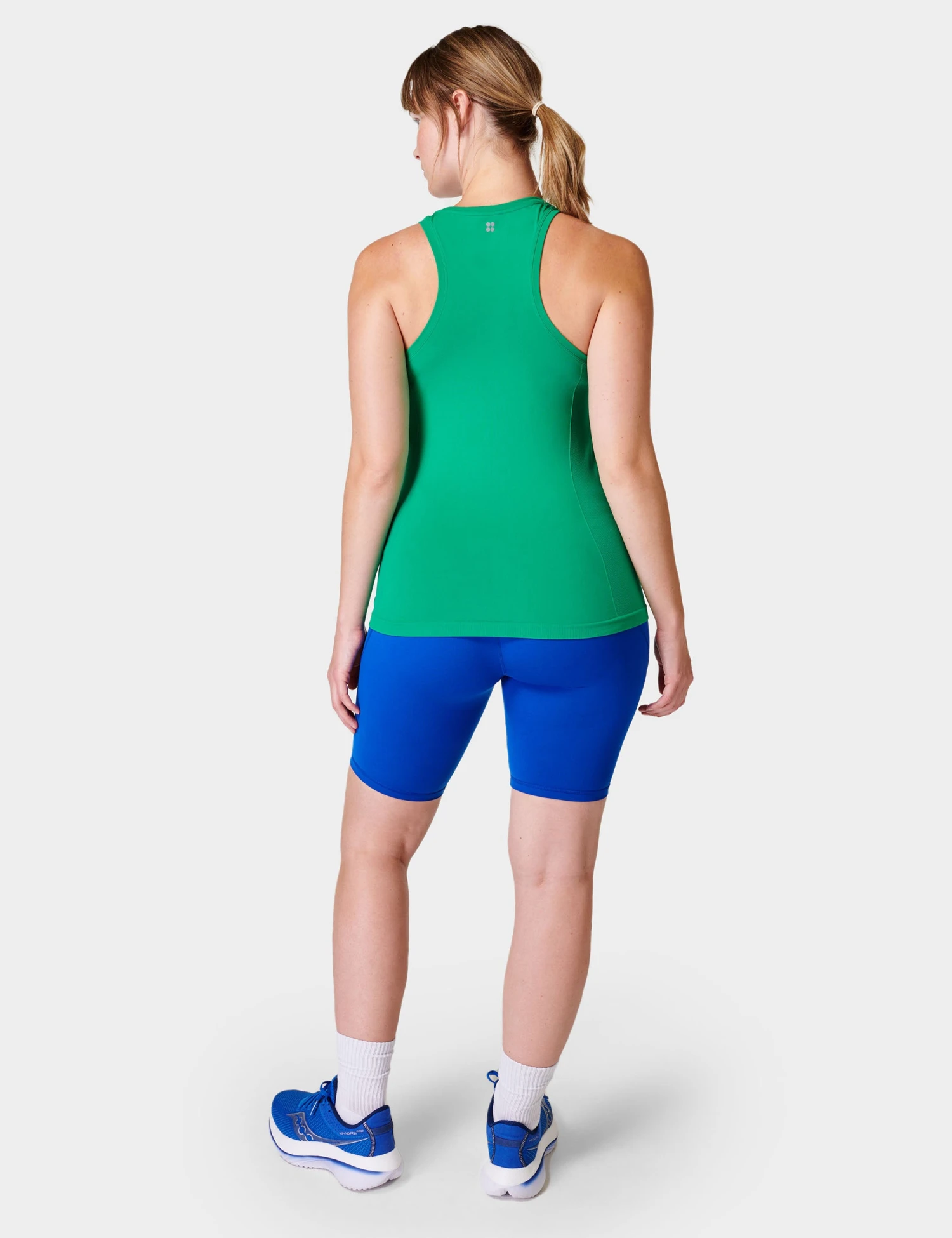 Sweaty Betty Athlete Seamless Gym Vest - Electro Green 2 Sweaty Betty Athlete Seamless Gym Vest - Electro Green - Image 2