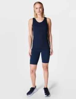 Sweaty Betty Athlete Seamless Gym Vest - Navy Blue 9 Sweaty Betty Athlete Seamless Gym Vest - Navy Blue -Outlet Elevate Activewear Store sweaty betty athlete seamless gym vest navy blue sb6545 6