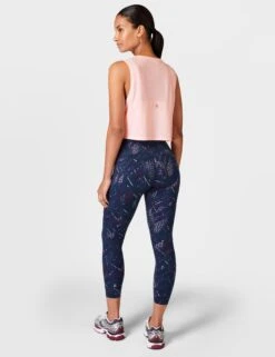 Sweaty Betty Breathe Easy Crop Muscle Vest - Sorbet Pink -Outlet Elevate Activewear Store sweaty betty breathe easy crop muscle vest sorbet pink sb9083 2