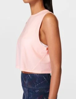 Sweaty Betty Breathe Easy Crop Muscle Vest - Sorbet Pink -Outlet Elevate Activewear Store sweaty betty breathe easy crop muscle vest sorbet pink sb9083 3