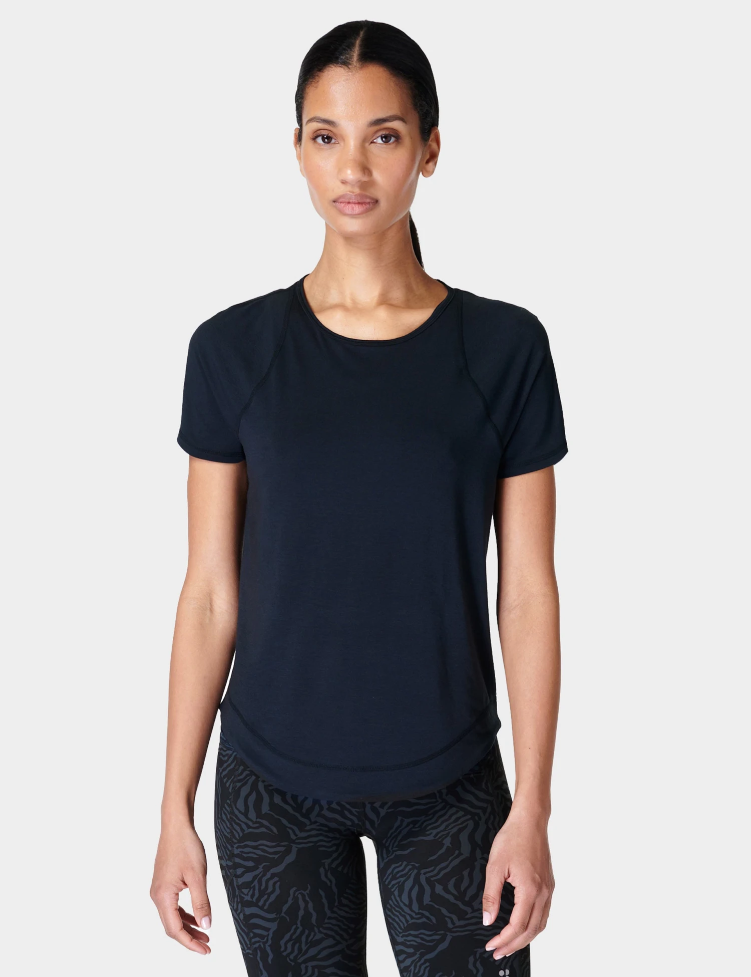 Sweaty Betty Breathe Easy Running T-Shirt - Black 1 Sweaty Betty Breathe Easy Running T-Shirt - Black