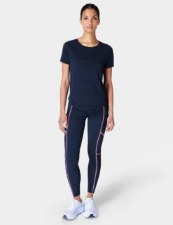 Sweaty Betty Breathe Easy Running T-Shirt - Navy Blue -Outlet Elevate Activewear Store sweaty betty breathe easy running t shirt navy blue sb9121 5