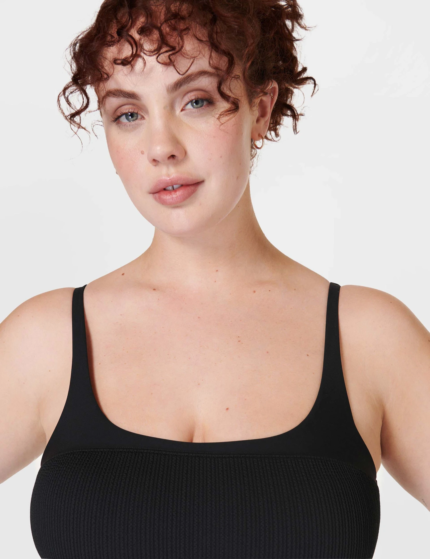 Sweaty Betty Capri Crinkled Scoop Neck Swimsuit - Black 3 Sweaty Betty Capri Crinkled Scoop Neck Swimsuit - Black - Image 3