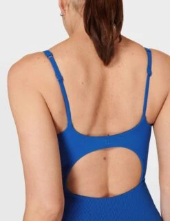 Sweaty Betty Capri Crinkled Scoop Neck Swimsuit - Lightning Blue -Outlet Elevate Activewear Store sweaty betty capri crinkled scoop neck swimsuit lightning blue sb9817 3