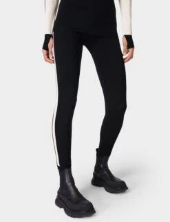 Sweaty Betty Colour Block Merino Base Layer Legging - Black