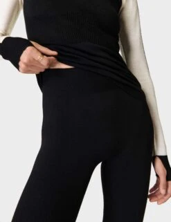Sweaty Betty Colour Block Merino Base Layer Legging - Black -Outlet Elevate Activewear Store sweaty betty colour block merino base layer legging black sb9508 4