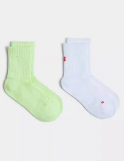 Sweaty Betty Crew Running Socks 2 Pack - Matcha Green