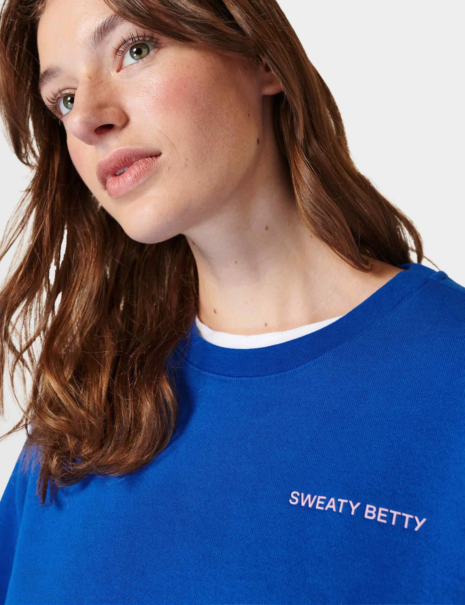 Sweaty Betty Elevated Sweatshirt - Lightning Blue 3 Sweaty Betty Elevated Sweatshirt - Lightning Blue - Image 3