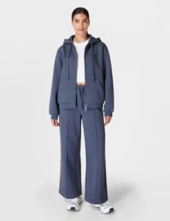 Sweaty Betty Elevated Zip Up Hoody - Endless Blue -Outlet Elevate Activewear Store sweaty betty elevated zip up hoody endless blue sb9400 4