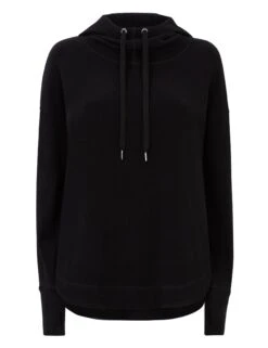 Sweaty Betty Escape Italian Fleece Hoody - Black -Outlet Elevate Activewear Store sweaty betty escape italian fleece hoody black sb6426 2