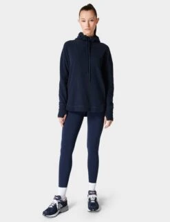 Sweaty Betty Escape Italian Fleece Hoody - Navy Blue -Outlet Elevate Activewear Store sweaty betty escape italian fleece hoody navy blue sb6426 5