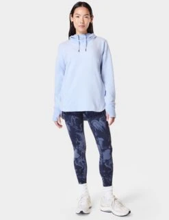 Sweaty Betty Escape Luxe Fleece Hoody - Breeze Blue -Outlet Elevate Activewear Store sweaty betty escape luxe fleece hoody breeze blue sb6426 3