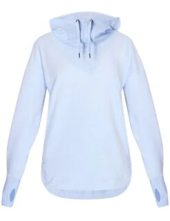 Sweaty Betty Escape Luxe Fleece Hoody - Breeze Blue -Outlet Elevate Activewear Store sweaty betty escape luxe fleece hoody breeze blue sb6426 5