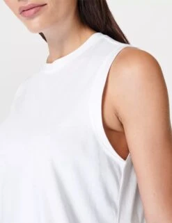 Sweaty Betty Essential Sleeveless Vest - White -Outlet Elevate Activewear Store sweaty betty essential sleeveless vest white sb9699 5