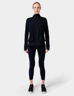 Sweaty Betty Fast Lane Running Jacket - Black -Outlet Elevate Activewear Store sweaty betty fast lane running jacket black sb8938 4