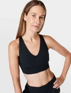Sweaty Betty Gaia Yoga Bra - Black -Outlet Elevate Activewear Store sweaty betty gaia yoga bra black sb9612 4