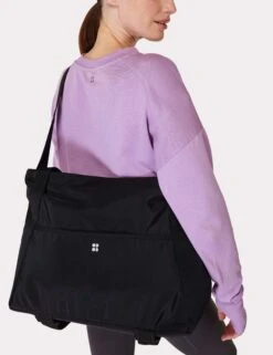 Sweaty Betty Icon Gym Bag 2.0 - Black -Outlet Elevate Activewear Store sweaty betty icon gym bag 2 black sb8875 4