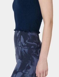 Sweaty Betty Mindful Seamless Bra Vest - Navy Blue -Outlet Elevate Activewear Store sweaty betty mindful seamless bra vest navy blue SB8340A 4274 5