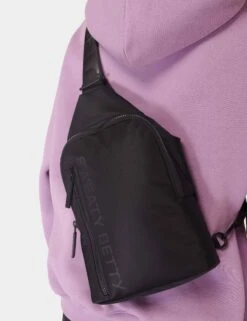 Sweaty Betty Motion Sling Bag - Black -Outlet Elevate Activewear Store sweaty betty motion sling bag black sb9306 3