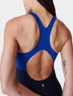 Sweaty Betty Ocean Xtra Life Performance Swimsuit - French Navy Blue -Outlet Elevate Activewear Store sweaty betty ocean xtra life performance swimsuit french navy blue sb9626 6