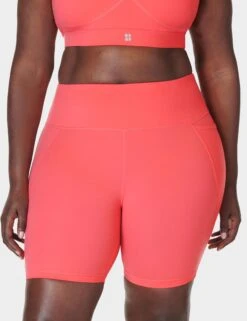 Sweaty Betty Power 6" Cycling Shorts - Coral Pink