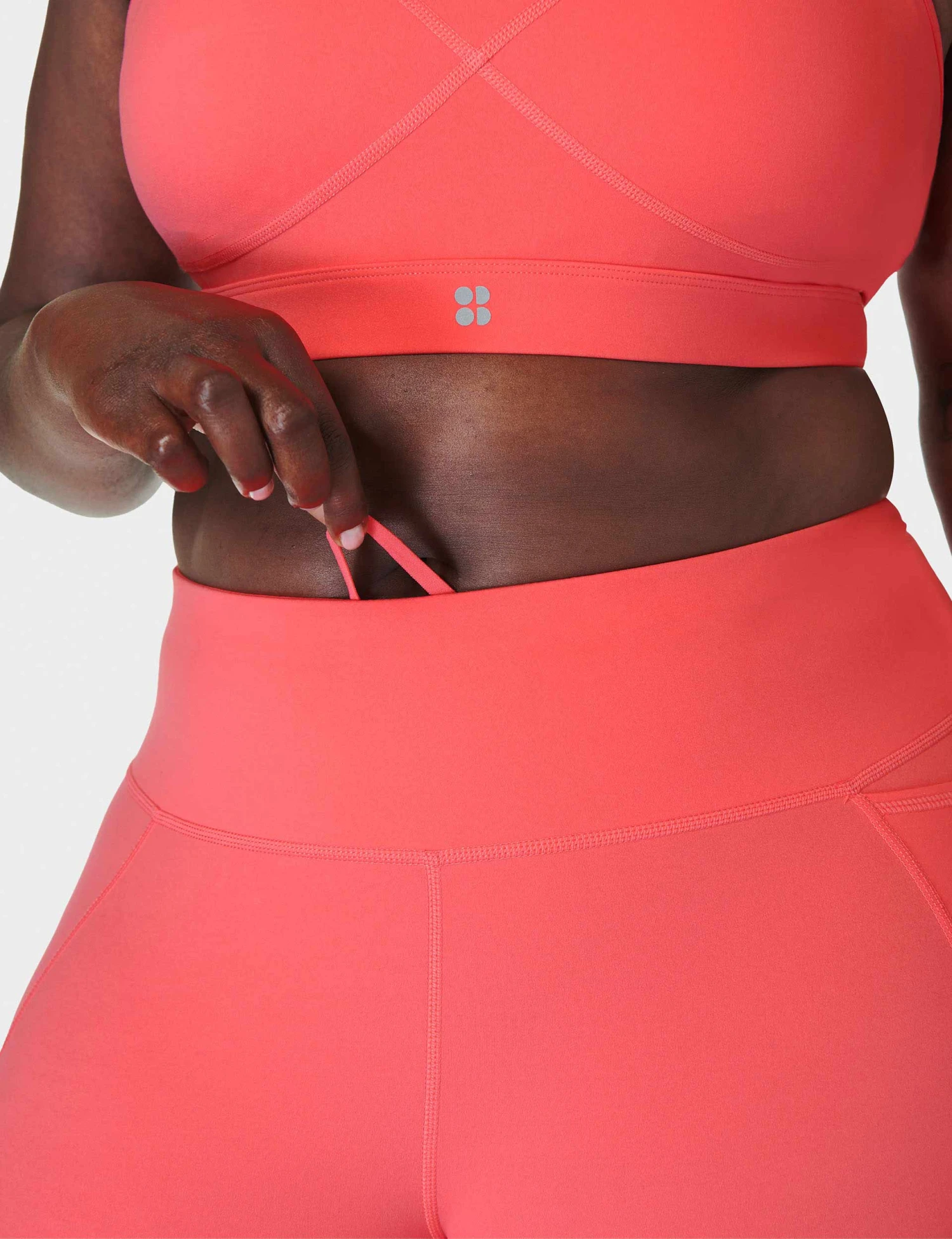 Sweaty Betty Power 6" Cycling Shorts - Coral Pink 4 Sweaty Betty Power 6" Cycling Shorts - Coral Pink - Image 4