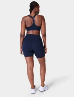 Sweaty Betty Power 6" Cycling Shorts - Navy Blue -Outlet Elevate Activewear Store sweaty betty power 6in cycling shorts navy blue sb4822p 3