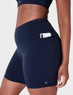 Sweaty Betty Power 6" Cycling Shorts - Navy Blue -Outlet Elevate Activewear Store sweaty betty power 6in cycling shorts navy blue sb4822p 9