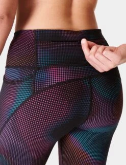 Sweaty Betty Power 7/8 Gym Leggings - Black Gradient Dot Print -Outlet Elevate Activewear Store sweaty betty power 7 8 gym leggings black gradient dot print sb5400 2
