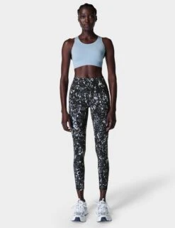 Sweaty Betty Power 7/8 Gym Leggings - Grey Dapple Print -Outlet Elevate Activewear Store sweaty betty power 7 8 gym leggings grey dapple print sb5400 2