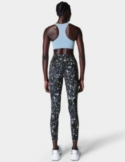 Sweaty Betty Power 7/8 Gym Leggings - Grey Dapple Print -Outlet Elevate Activewear Store sweaty betty power 7 8 gym leggings grey dapple print sb5400 3