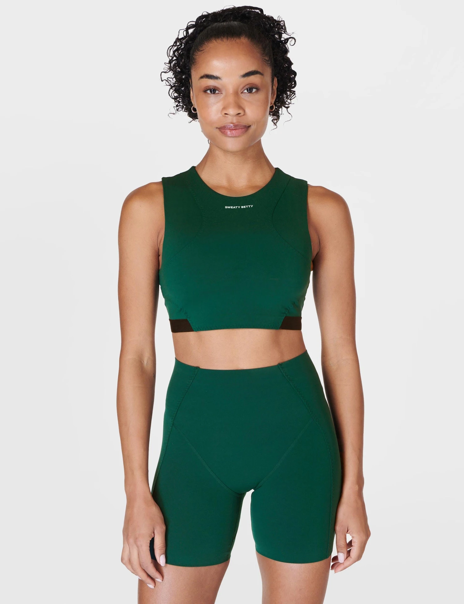 Sweaty Betty Power Advantage Bra Top - Retro Green 1 Sweaty Betty Power Advantage Bra Top - Retro Green