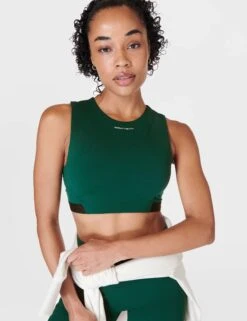Sweaty Betty Power Advantage Bra Top - Retro Green 9 Sweaty Betty Power Advantage Bra Top - Retro Green -Outlet Elevate Activewear Store sweaty betty power advantage bra top retro green sb9823 5