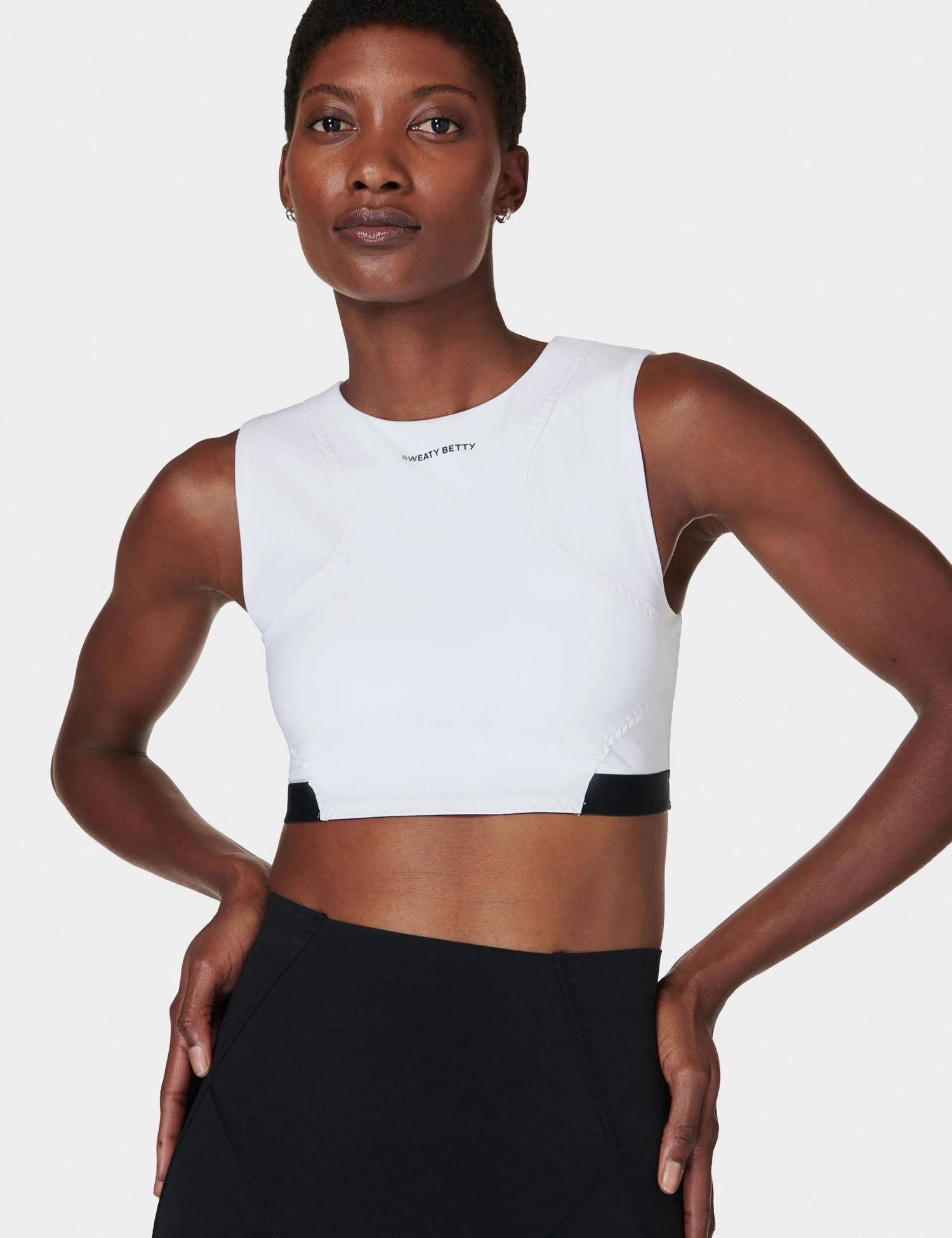 Sweaty Betty Power Advantage Bra Top - White 3 Sweaty Betty Power Advantage Bra Top - White - Image 3
