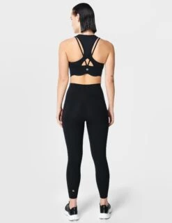 Sweaty Betty Power Contour Plunge Bra - Black -Outlet Elevate Activewear Store sweaty betty power contour plunge bra black sb8557 5