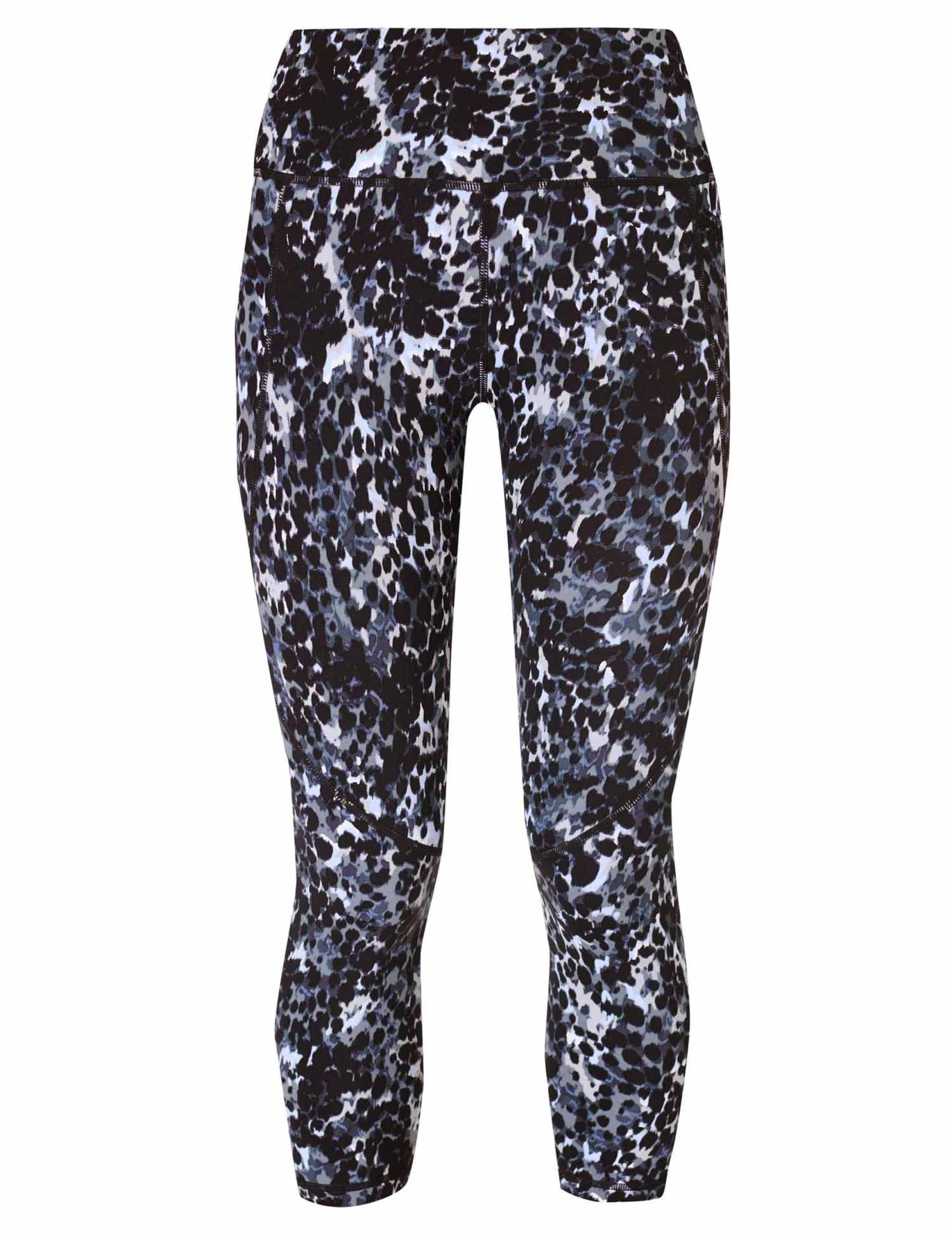 Sweaty Betty Power Cropped Gym Leggings - Grey Dapple Print 8 Sweaty Betty Power Cropped Gym Leggings - Grey Dapple Print - Image 8
