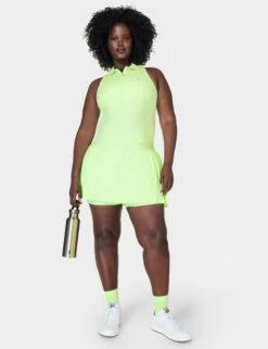 Sweaty Betty Power Match Point Pleat Tennis Skort - Matcha Green -Outlet Elevate Activewear Store sweaty betty power match point pleat tennis skort matcha green sb9290 5