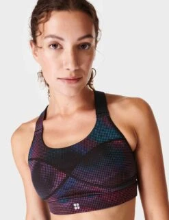 Sweaty Betty Power Medium Support Sports Bra - Black Radient Dot Print -Outlet Elevate Activewear Store sweaty betty power medium support sports bra black radient dot print sb8993 4
