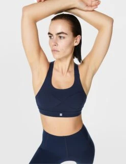 Sweaty Betty Power Medium Support Sports Bra - Navy Blue