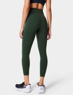 Sweaty Betty Power UltraSculpt High Waisted Gym 7/8 Leggings - Trek Green